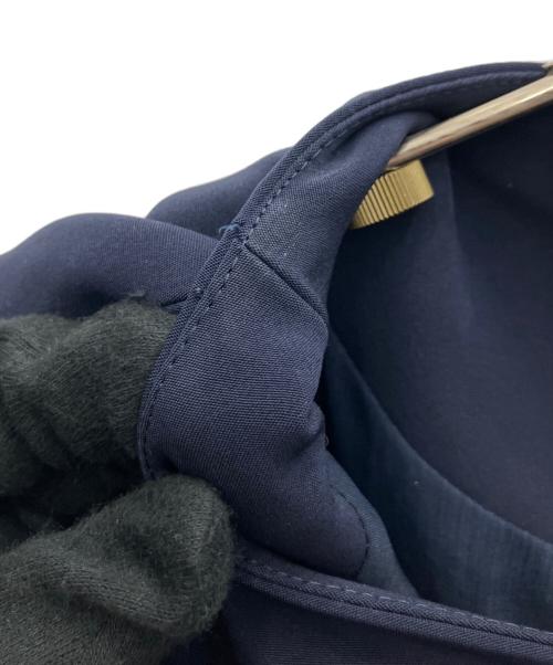 MW（エムダブリュー）MW (エムダブリュー) ストレッチ ボートネック ワンピース ネイビー サイズ:40の古着・服飾アイテム