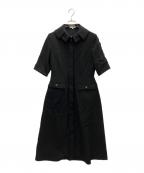 MWエムダブリュー）の古着「ダブルカラー ドレス」｜ブラック