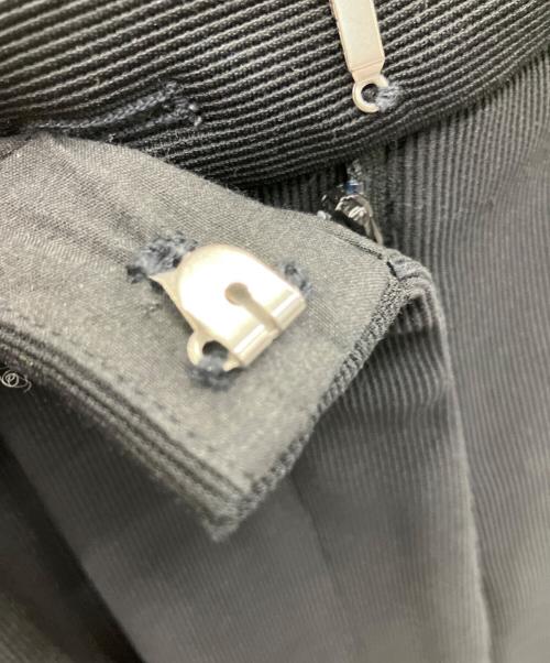 CLANE（クラネ）CLANE (クラネ) リブストライプタックパンツ ブラック サイズ:SIZE2の古着・服飾アイテム