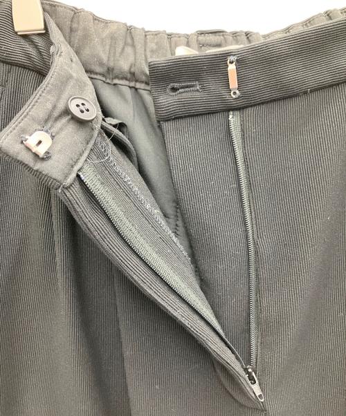 CLANE（クラネ）CLANE (クラネ) リブストライプタックパンツ ブラック サイズ:SIZE2の古着・服飾アイテム