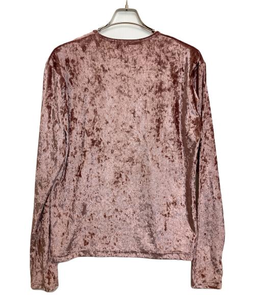 JOHN LAWRENCE SULLIVAN（ジョン ローレンス サリバン）JOHN LAWRENCE SULLIVAN (ジョン ローレンス サリバン) Velour Jersey LS Top ピンク サイズ:L 未使用品の古着・服飾アイテム