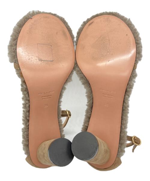 PELLICO（ペリーコ）PELLICO (ペリーコ) ムートンストラップサンダル ブラウン サイズ:36の古着・服飾アイテム