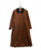 MARGARET HOWELLマーガレットハウエル）の古着「WASHED COTTON SATIN」｜ブラウン