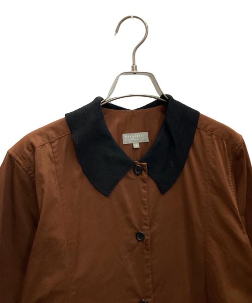 MARGARET HOWELL（マーガレットハウエル）MARGARET HOWELL (マーガレットハウエル) WASHED COTTON SATIN ブラウン サイズ:SIZE1の古着・服飾アイテム