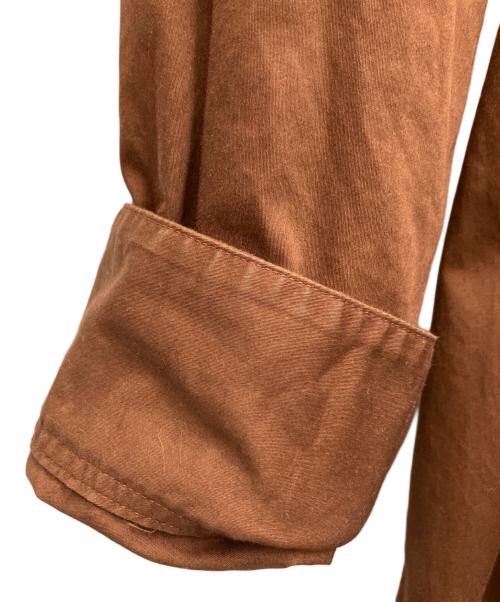 MARGARET HOWELL（マーガレットハウエル）MARGARET HOWELL (マーガレットハウエル) WASHED COTTON SATIN ブラウン サイズ:SIZE1の古着・服飾アイテム