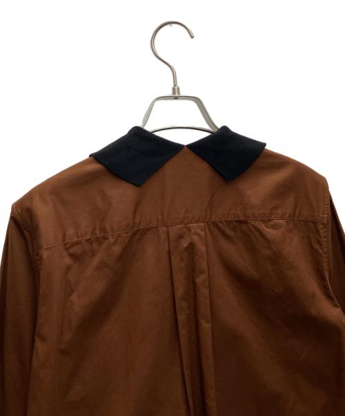 MARGARET HOWELL（マーガレットハウエル）MARGARET HOWELL (マーガレットハウエル) WASHED COTTON SATIN ブラウン サイズ:SIZE1の古着・服飾アイテム