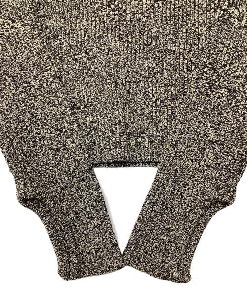 anuke（アンヌーク）anuke (アンヌーク) Slit Turtle Knit ブラック サイズ:Fの古着・服飾アイテム