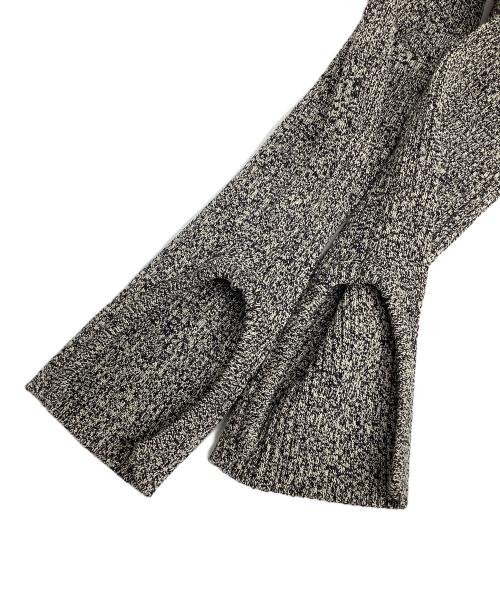 anuke（アンヌーク）anuke (アンヌーク) Slit Turtle Knit ブラック サイズ:Fの古着・服飾アイテム