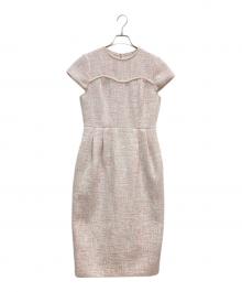 CELFORD（セルフォード）の古着「ツイードタイトワンピース」｜ピンク