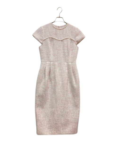 CELFORD（セルフォード）CELFORD (セルフォード) ツイードタイトワンピース ピンク サイズ:38の古着・服飾アイテム