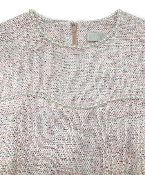 CELFORD（セルフォード）CELFORD (セルフォード) ツイードタイトワンピース ピンク サイズ:38の古着・服飾アイテム