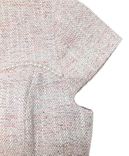 CELFORD（セルフォード）CELFORD (セルフォード) ツイードタイトワンピース ピンク サイズ:38の古着・服飾アイテム