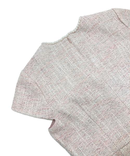 CELFORD（セルフォード）CELFORD (セルフォード) ツイードタイトワンピース ピンク サイズ:38の古着・服飾アイテム