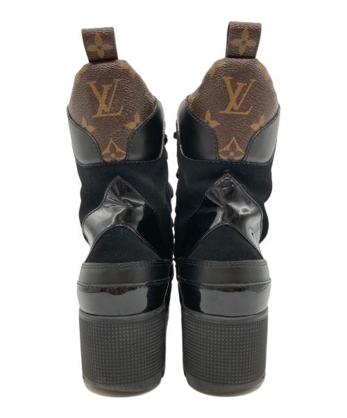 LOUIS VUITTON（ルイ ヴィトン）LOUIS VUITTON (ルイ ヴィトン) レースアップブーツ ブラウン サイズ:37.5の古着・服飾アイテム