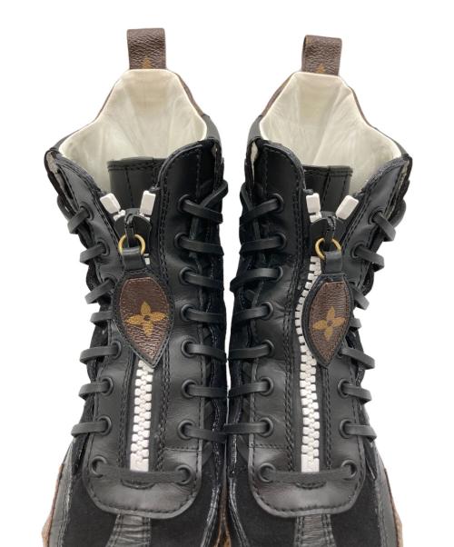 LOUIS VUITTON（ルイ ヴィトン）LOUIS VUITTON (ルイ ヴィトン) レースアップブーツ ブラウン サイズ:37.5の古着・服飾アイテム