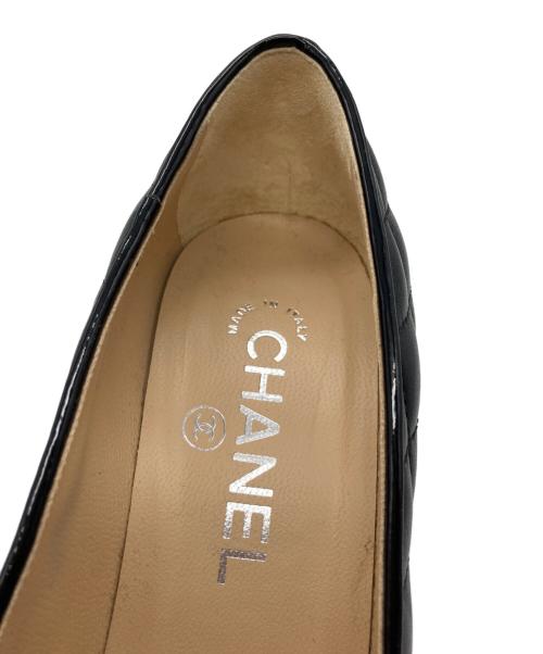 CHANEL（シャネル）CHANEL (シャネル) スウェードパンプス ブラック サイズ:36.5の古着・服飾アイテム