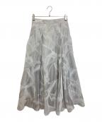 Mystradaマイストラーダ）の古着「ベールフロッキースカート」｜グレー