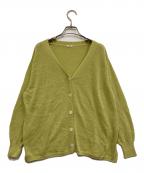 IENAイエナ）の古着「コットンナイロンテープヤーンカーディガン」｜グリーン