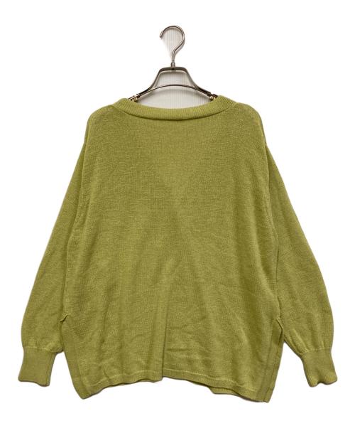 IENA（イエナ）IENA (イエナ) コットンナイロンテープヤーンカーディガン グリーン サイズ:FREEの古着・服飾アイテム