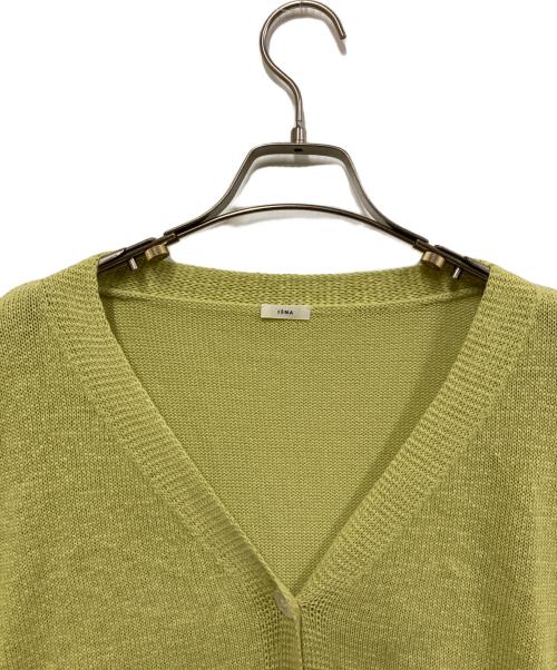 IENA（イエナ）IENA (イエナ) コットンナイロンテープヤーンカーディガン グリーン サイズ:FREEの古着・服飾アイテム