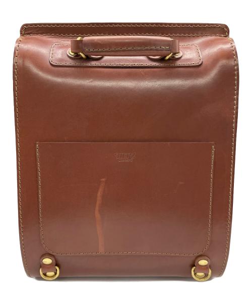 Herz（ヘルツ）Herz (ヘルツ) 流線型リュック ブラウンの古着・服飾アイテム