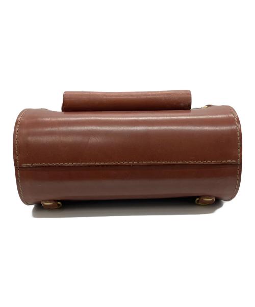 Herz（ヘルツ）Herz (ヘルツ) 流線型リュック ブラウンの古着・服飾アイテム