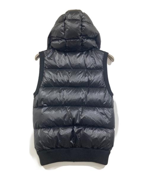 MONCLER（モンクレール）MONCLER (モンクレール) ニット切替ダウンベスト ブラック サイズ:Lの古着・服飾アイテム