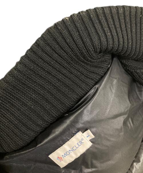 MONCLER（モンクレール）MONCLER (モンクレール) ニット切替ダウンベスト ブラック サイズ:Lの古着・服飾アイテム