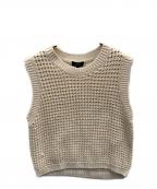 theoryセオリー）の古着「Polished Twist Crew NK Vest」｜アイボリー