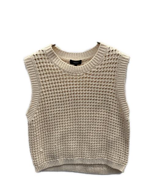theory（セオリー）theory (セオリー) Polished Twist Crew NK Vest アイボリー サイズ:Мの古着・服飾アイテム