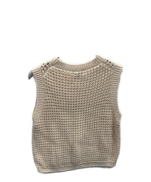 theory（セオリー）theory (セオリー) Polished Twist Crew NK Vest アイボリー サイズ:Мの古着・服飾アイテム