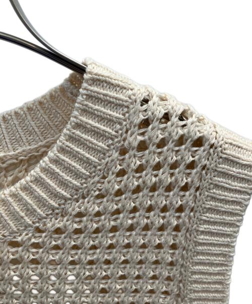 theory（セオリー）theory (セオリー) Polished Twist Crew NK Vest アイボリー サイズ:Мの古着・服飾アイテム
