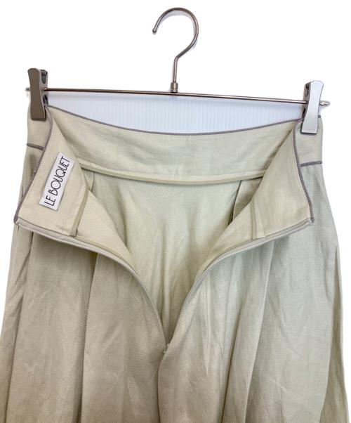 LE BOUQUET（ル ブーケ）LE BOUQUET (ル ブーケ) リネンツイル フレアスカート ベージュ サイズ:38の古着・服飾アイテム