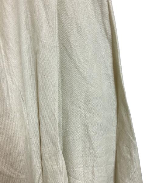 LE BOUQUET（ル ブーケ）LE BOUQUET (ル ブーケ) リネンツイル フレアスカート ベージュ サイズ:38の古着・服飾アイテム