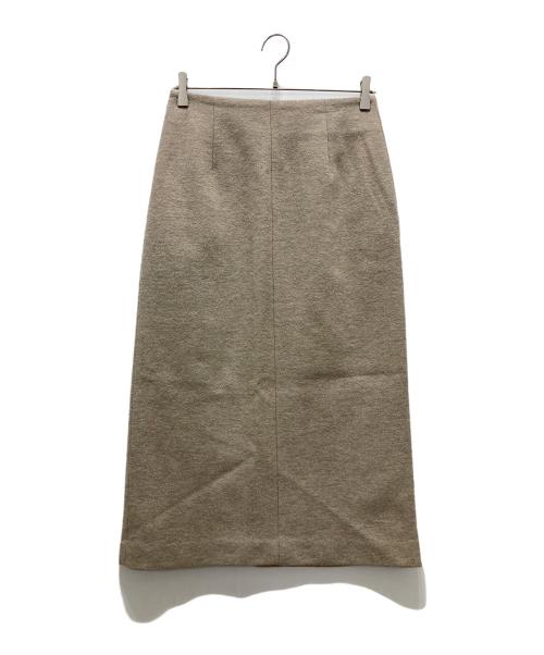 1er Arrondissement（プルミエ アロンディスモン）1er Arrondissement (プルミエ アロンディスモン) パイル圧縮タイトスカート ベージュ サイズ:38の古着・服飾アイテム