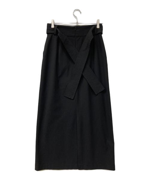 MANOF（マノフ）MANOF (マノフ) ベルテッドスカート ブラック サイズ:Mの古着・服飾アイテム