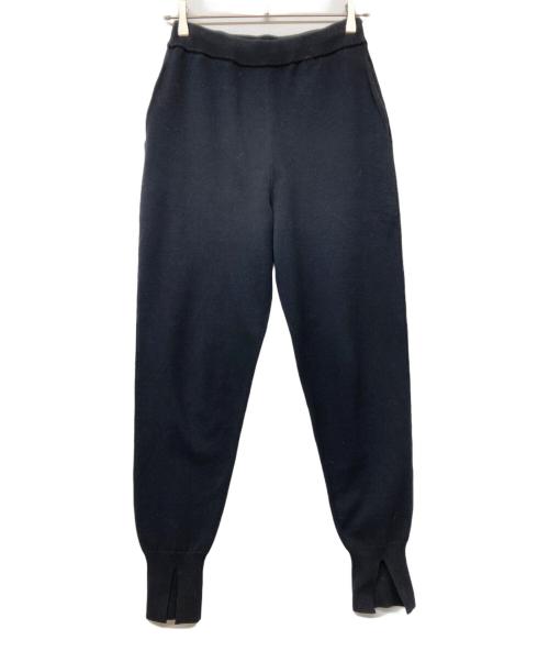MANOF（マノフ）MANOF (マノフ) HEM SLIT JERSEY KNIT PANTS(ヘム スリット ジャージー ニット パンツ) ブラック サイズ:Ⅿの古着・服飾アイテム