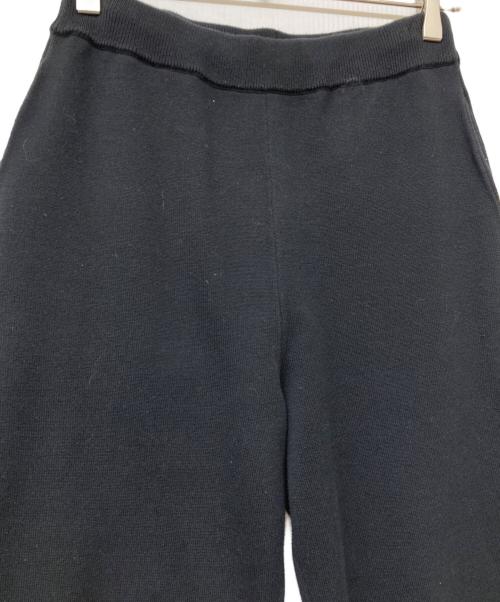 MANOF（マノフ）MANOF (マノフ) HEM SLIT JERSEY KNIT PANTS(ヘム スリット ジャージー ニット パンツ) ブラック サイズ:Ⅿの古着・服飾アイテム