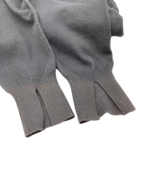 MANOF（マノフ）MANOF (マノフ) HEM SLIT JERSEY KNIT PANTS(ヘム スリット ジャージー ニット パンツ) ブラック サイズ:Ⅿの古着・服飾アイテム
