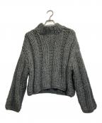 CLANEクラネ）の古着「BULKY RIB HAND KNIT TOPS」｜グレー