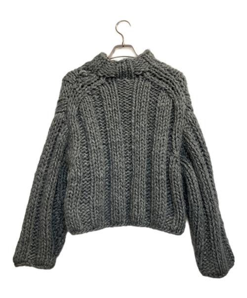 CLANE（クラネ）CLANE (クラネ) BULKY RIB HAND KNIT TOPS グレー サイズ:ＦＲＥＥの古着・服飾アイテム
