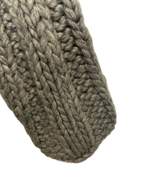 CLANE（クラネ）CLANE (クラネ) BULKY RIB HAND KNIT TOPS グレー サイズ:ＦＲＥＥの古着・服飾アイテム