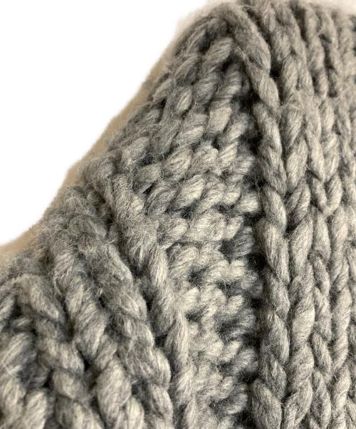 CLANE（クラネ）CLANE (クラネ) BULKY RIB HAND KNIT TOPS グレー サイズ:ＦＲＥＥの古着・服飾アイテム