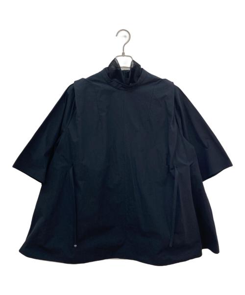 MANOF（マノフ）MANOF (マノフ) TULLE LAYERED FLARE TOPS ネイビー サイズ:Mの古着・服飾アイテム