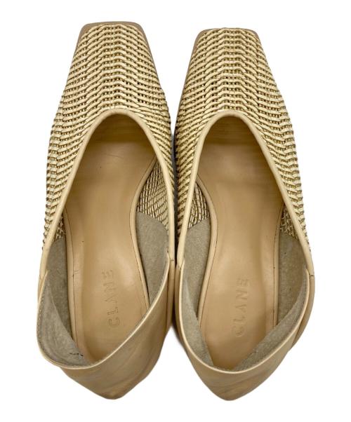 CLANE（クラネ）CLANE (クラネ) 2WAYメッシュフラットシューズ ベージュ サイズ:37の古着・服飾アイテム