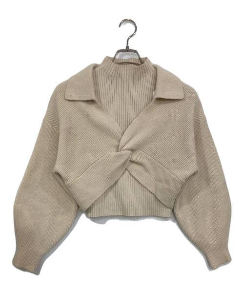 HER LIP TO（ハーリップトゥ）HER LIP TO (ハーリップトゥ) ニットセット アイボリー サイズ:Sの古着・服飾アイテム