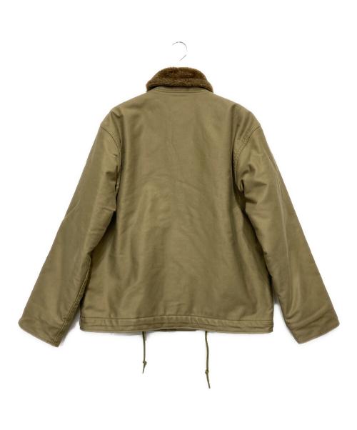 HOUSTON（ヒューストン）HOUSTON (ヒューストン) デッキジャケット カーキ サイズ:SIZE 38の古着・服飾アイテム