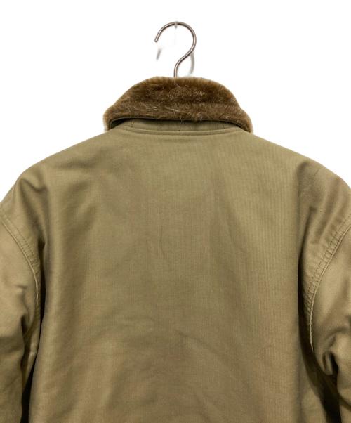 HOUSTON（ヒューストン）HOUSTON (ヒューストン) デッキジャケット カーキ サイズ:SIZE 38の古着・服飾アイテム