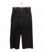 J.S HOMESTEADジャーナルスタンダード ホームステッド）の古着「FLAX/COTTON 5P PANTS」｜ブラック