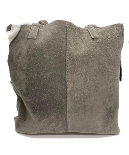 土屋鞄（ツチヤカバン）土屋鞄 (ツチヤカバン) レザートートバッグ グレージュの古着・服飾アイテム